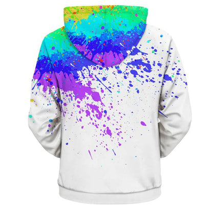 3D Spray Paint Printed Hoodie
