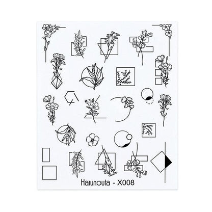 Spring Simple Green Theme Water Decal Sticker Flower Leaf Tree Summer Slider For Manicuring Nail Art Watermarks Art Decoration Manicure Tools Nail Watermark Decals iridescent Decoration Nail Self-Adhesive Decals Nail Stickers Water Transfer Fresh Nail
