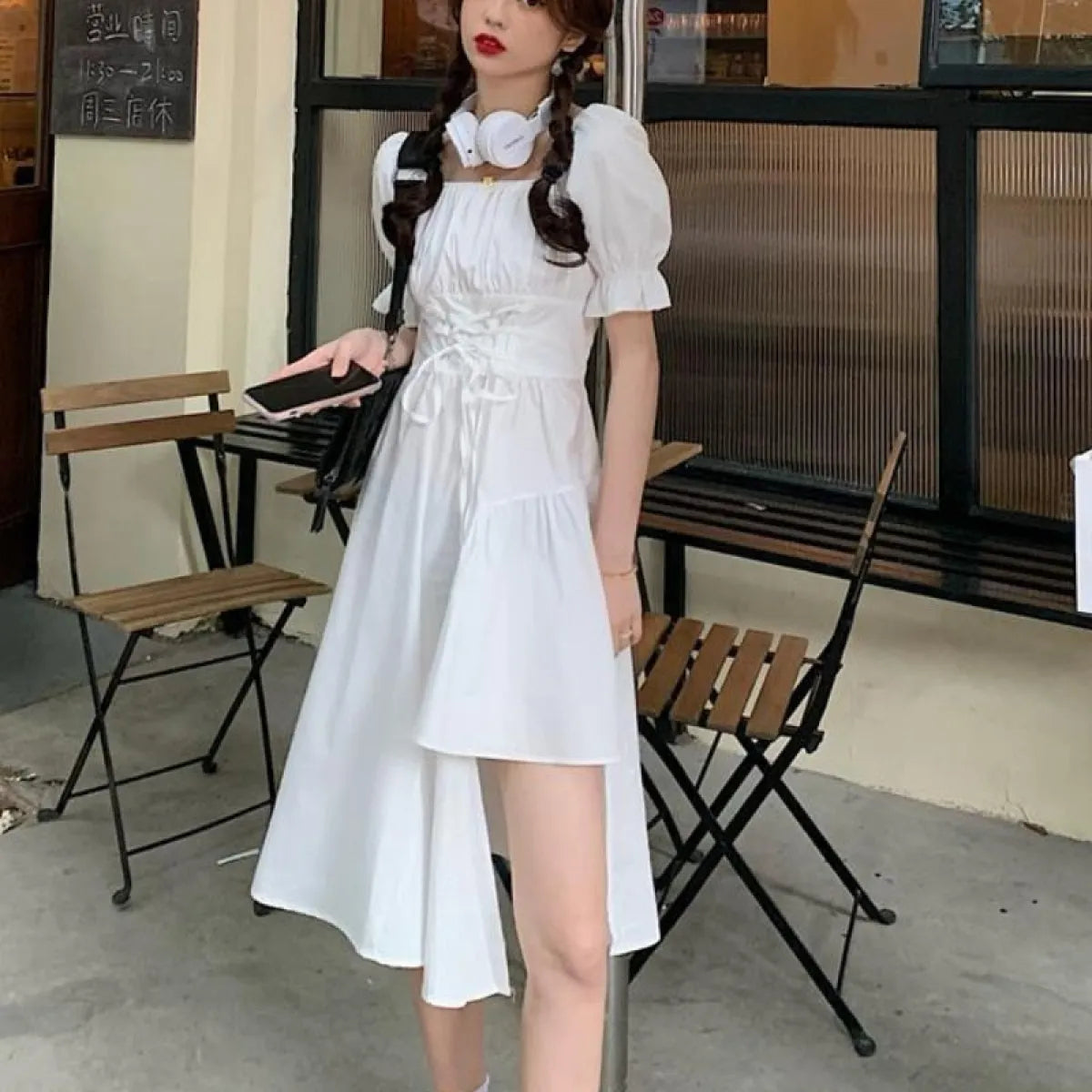 Kawaii Square Collar Dress