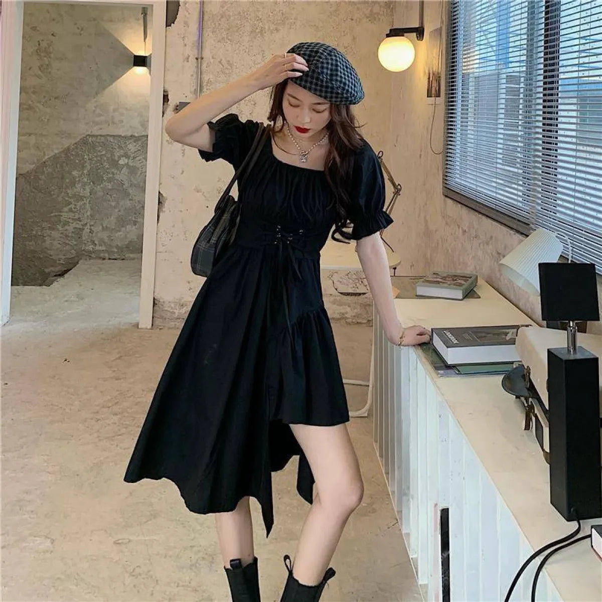 Kawaii Square Collar Dress