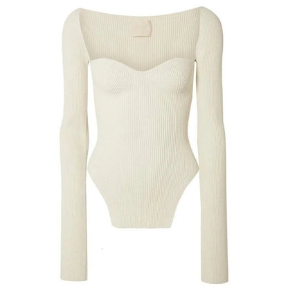 Square Neck Knit Top