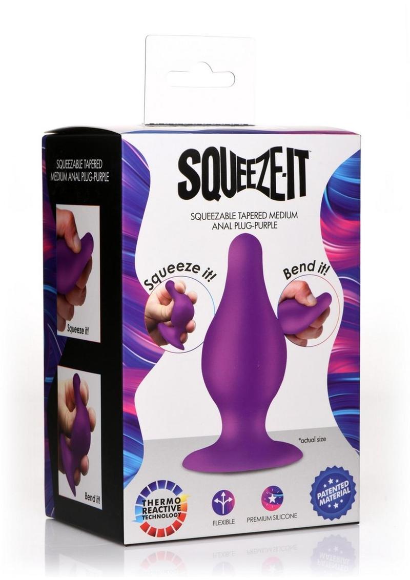 Squeeze-It Squeezable Tapered Small Anal Plug Flexible Silicone