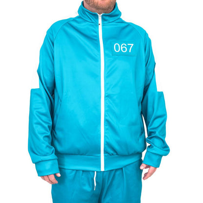 Squid Costume Green Jacket and Pants Halloween Cosplay