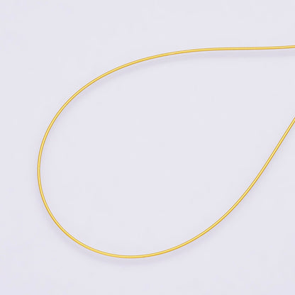 Stainless Steel 0.6mm Nylon Coated Flexible Wire Unfinished Chain Findings by Yard in Gold &amp; Silver | Roll-01854 ~ Roll-01855