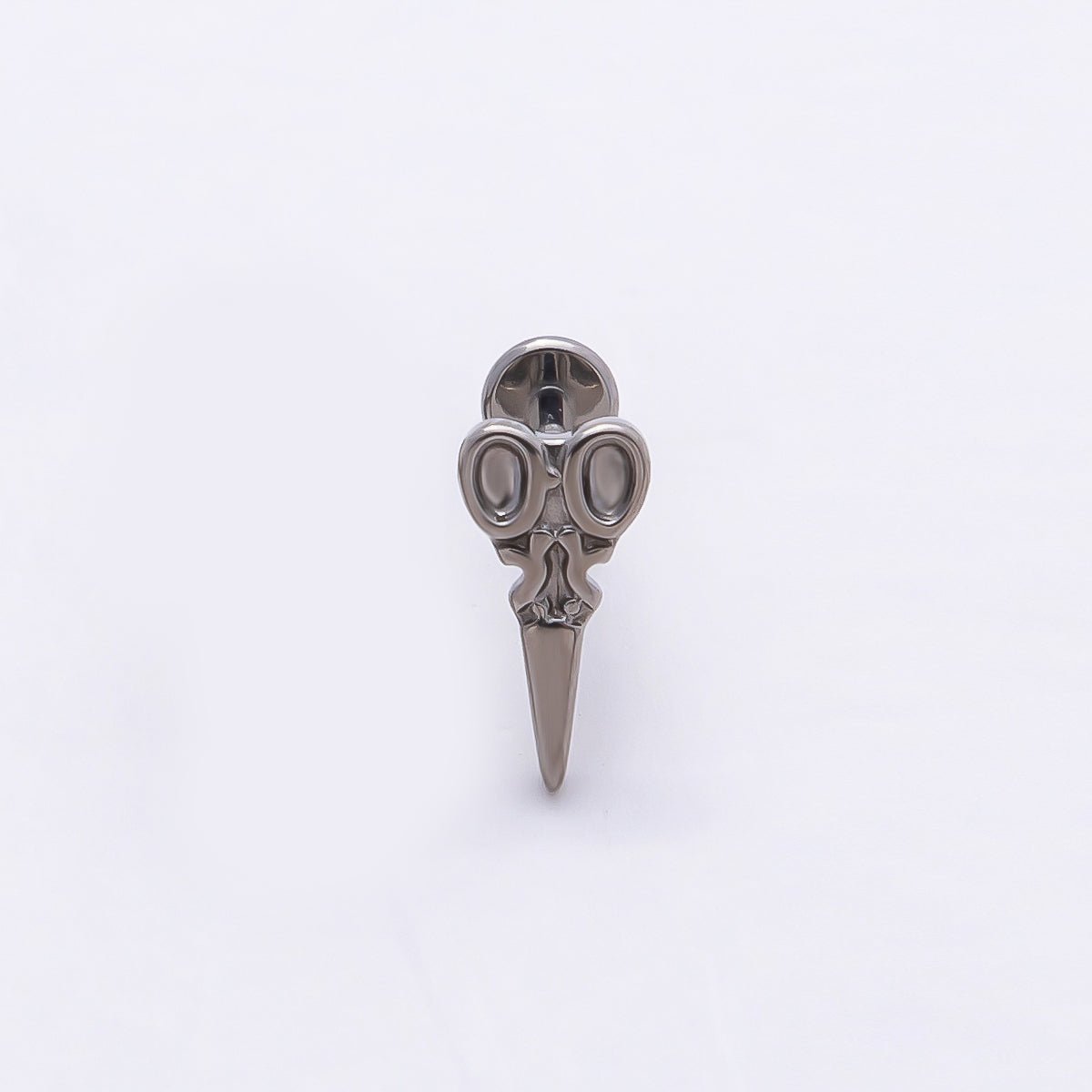 Titanium 10mm Hair Scissors Single Cartilage Piercing Flat Back Stud in Gold &amp; Silver | BJ-00041 BJ-00042