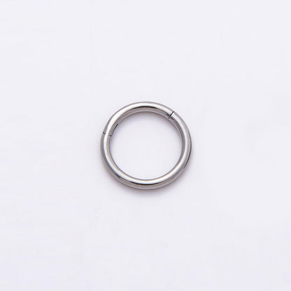 Titanium 10mm Minimalist Single Septum Cartilage Piercing Clicker Earrings | BJ-00030