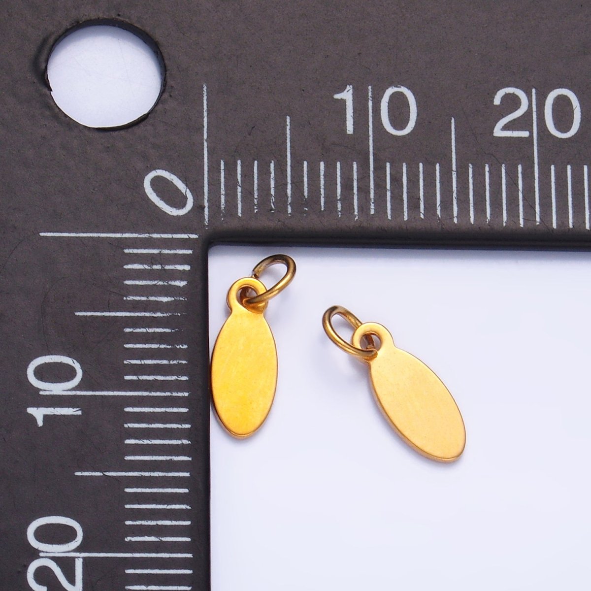 Stainless Steel 10mm Sphere Minimalist Logo Mini Charm Set by 10 Pieces | P649