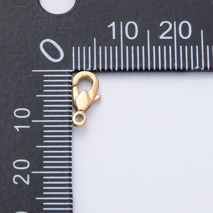 18K Gold PVD Stainless Steel 11mm Geometric Lobster Claw Clasps Closure Finding | Z1637