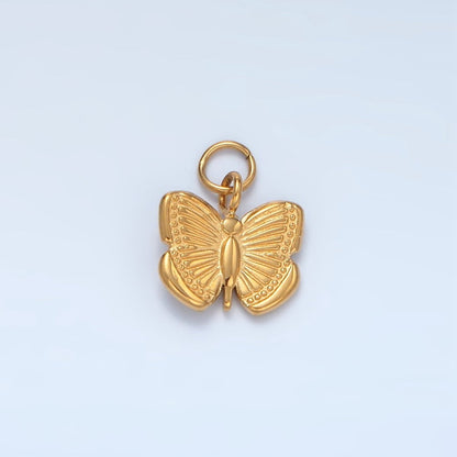 Stainless Steel 13mm Butterfly Mariposa Minimalist Charm | P696