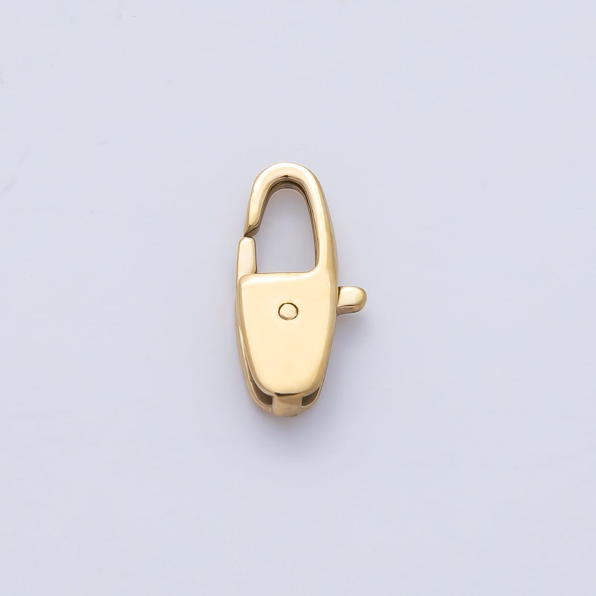 18K Gold PVD Stainless Steel 14.5mm Oblong Lobster Claw Clasps Closure Finding | Z1625
