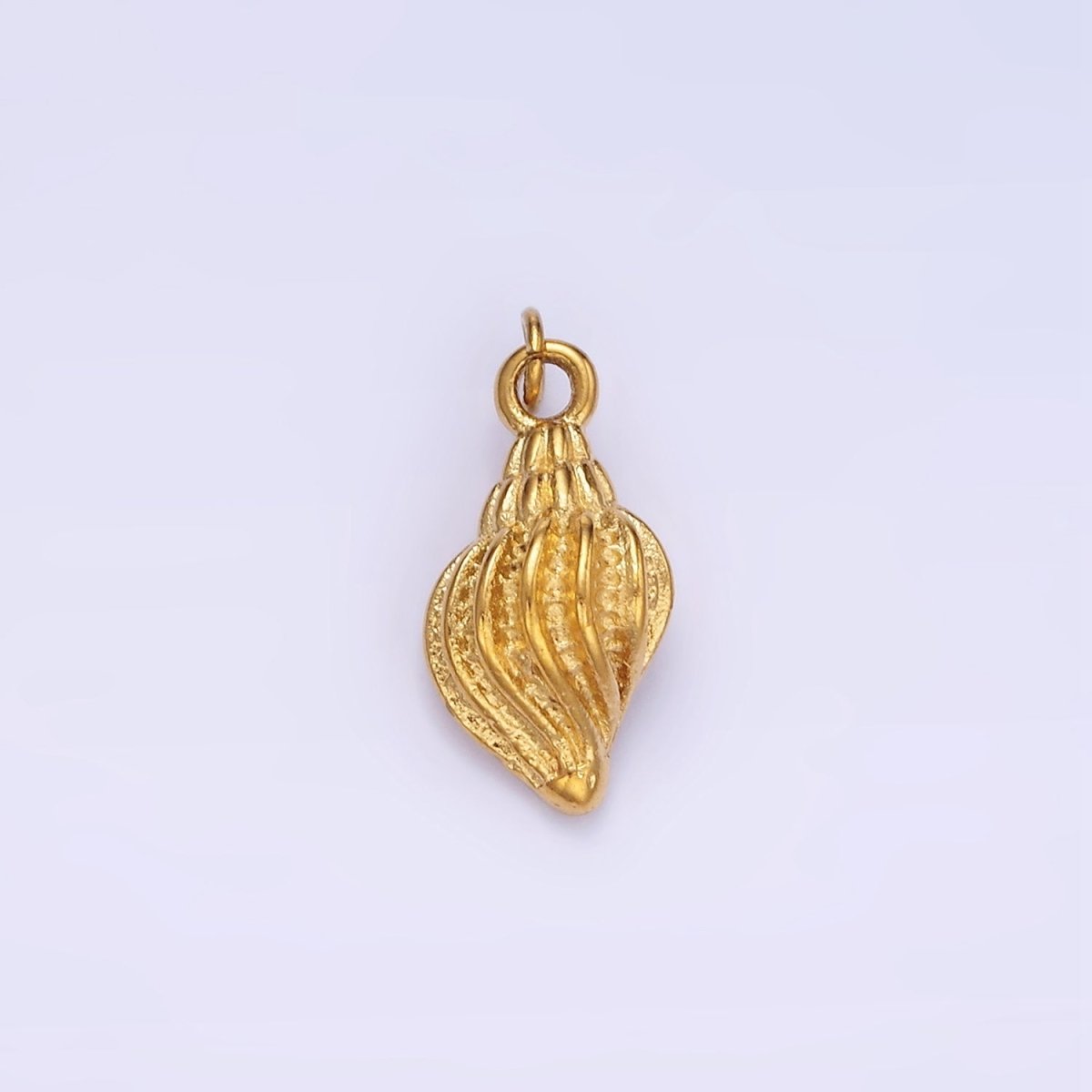 Stainless Steel 15mm Ocean Sea Clam Shell Minimalist Charm | P961