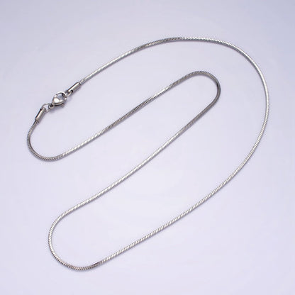 Stainless Steel 1.5mm Snake Chain 20 Inch Layering Necklace | WA-2270 Clearance Pricing