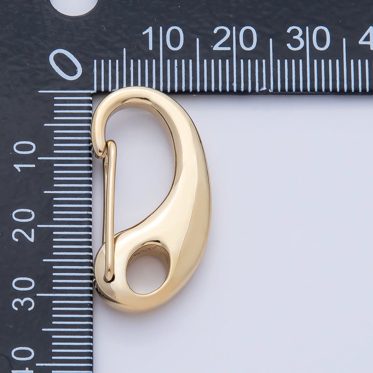 18K Gold PVD Stainless Steel 16mm, 21mm, 28mm, 32.5mm Push Gate Oblong Minimalist Finding | Z1633 - Z1636