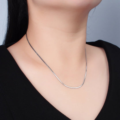 Stainless Steel 1.6mm Herringbone Chain 17.5 Inch Necklace in Gold &amp; Silver | WA-2608 WA-2609