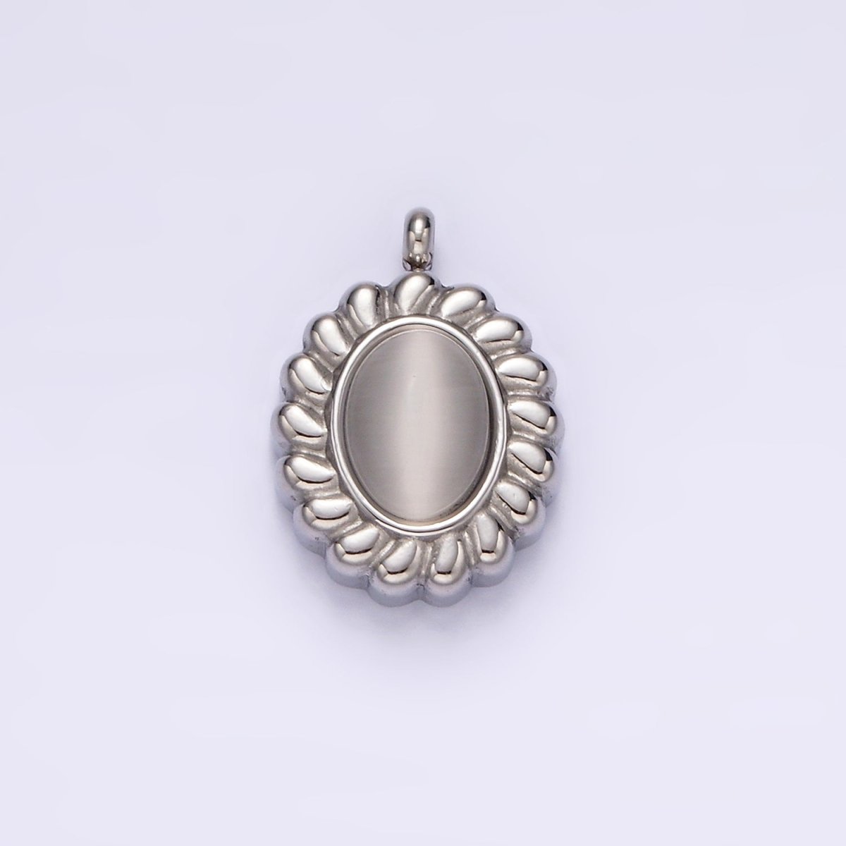Stainless Steel 17mm Chrysoberyl Cat&