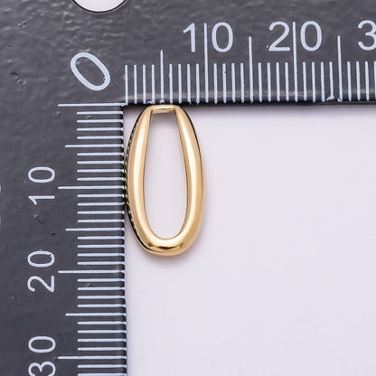 Stainless Steel 18mm Minimalist Open Oval Link Pendant Findings | Findings-00176