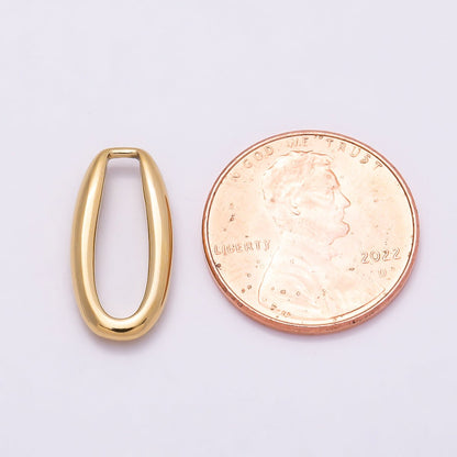 Stainless Steel 18mm Minimalist Open Oval Link Pendant Findings | Findings-00176