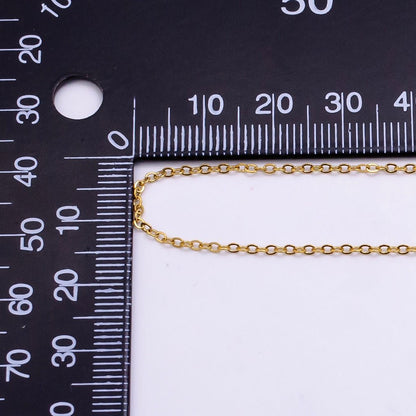 Stainless Steel 1mm Cable Chain 16 Inch Necklace w. Extender | WA-2450