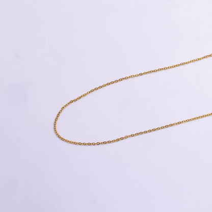 Stainless Steel 1mm Cable Chain 16 Inch Necklace w. Extender | WA-2450