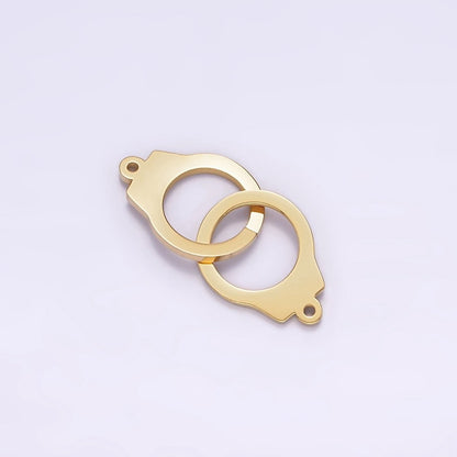 Stainless Steel 20mm Double Hand Cuff Minimalist Connector | P1254