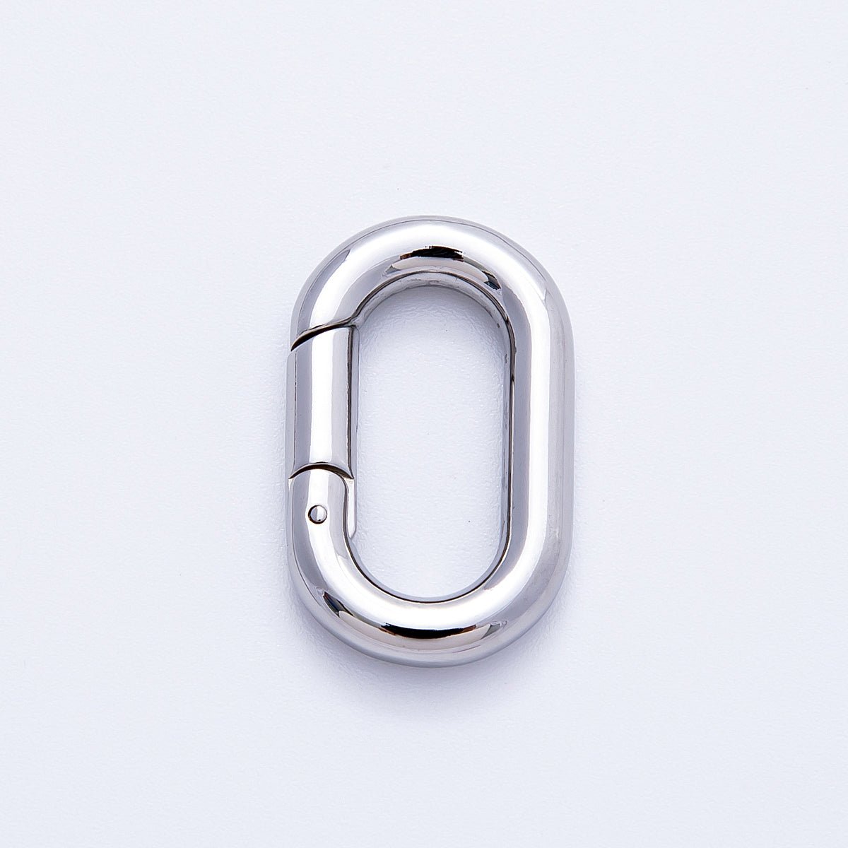 Stainless Steel 23mm Minimalist Oblong Oval Push Gate Clasp Closure Finding | Findings-00077