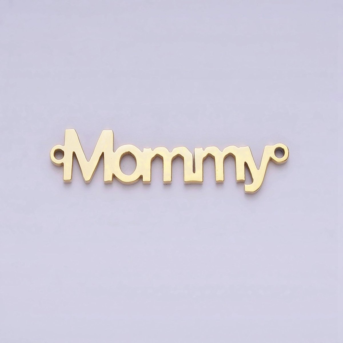Stainless Steel 25.5mm "Mommy" Script Mother&