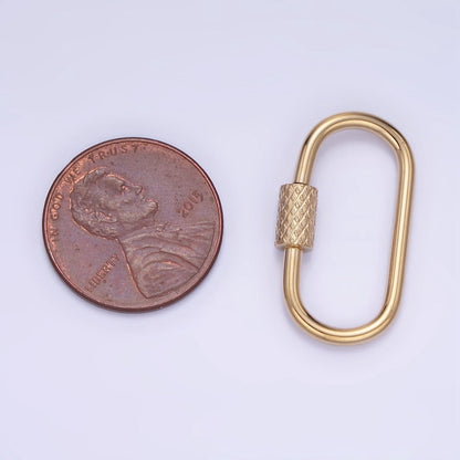 Stainless Steel 25mm Textured Tube Carabiner Clasps Closure Finding | Z692