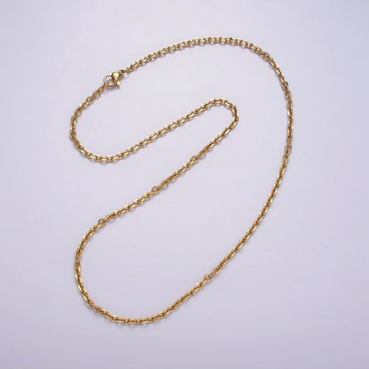 Stainless Steel 2.7mm Cable Chain 18 Inch Necklace | WA-2372