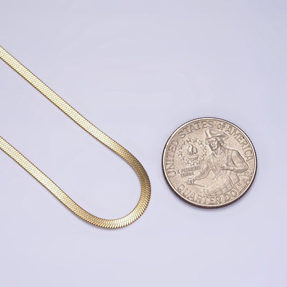 Stainless Steel 2mm Herringbone 18 Inch Layering Chain Necklace | WA-2017 Clearance Pricing