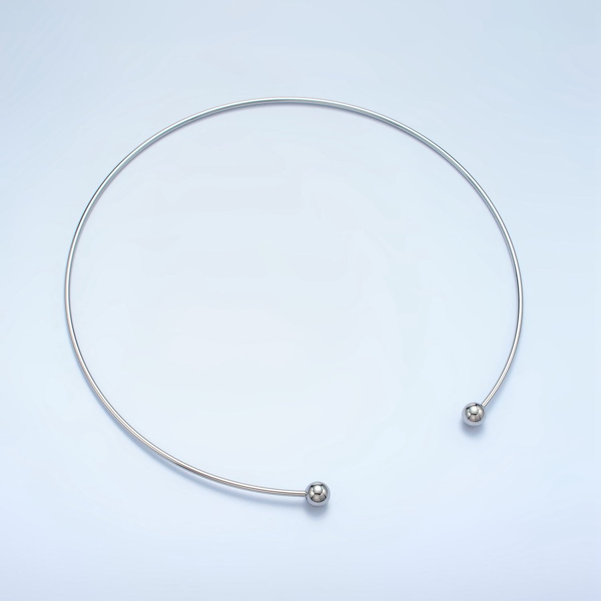 Stainless Steel Round Collar Necklace in Gold &amp; Silver | WA-2622 WA-2623
