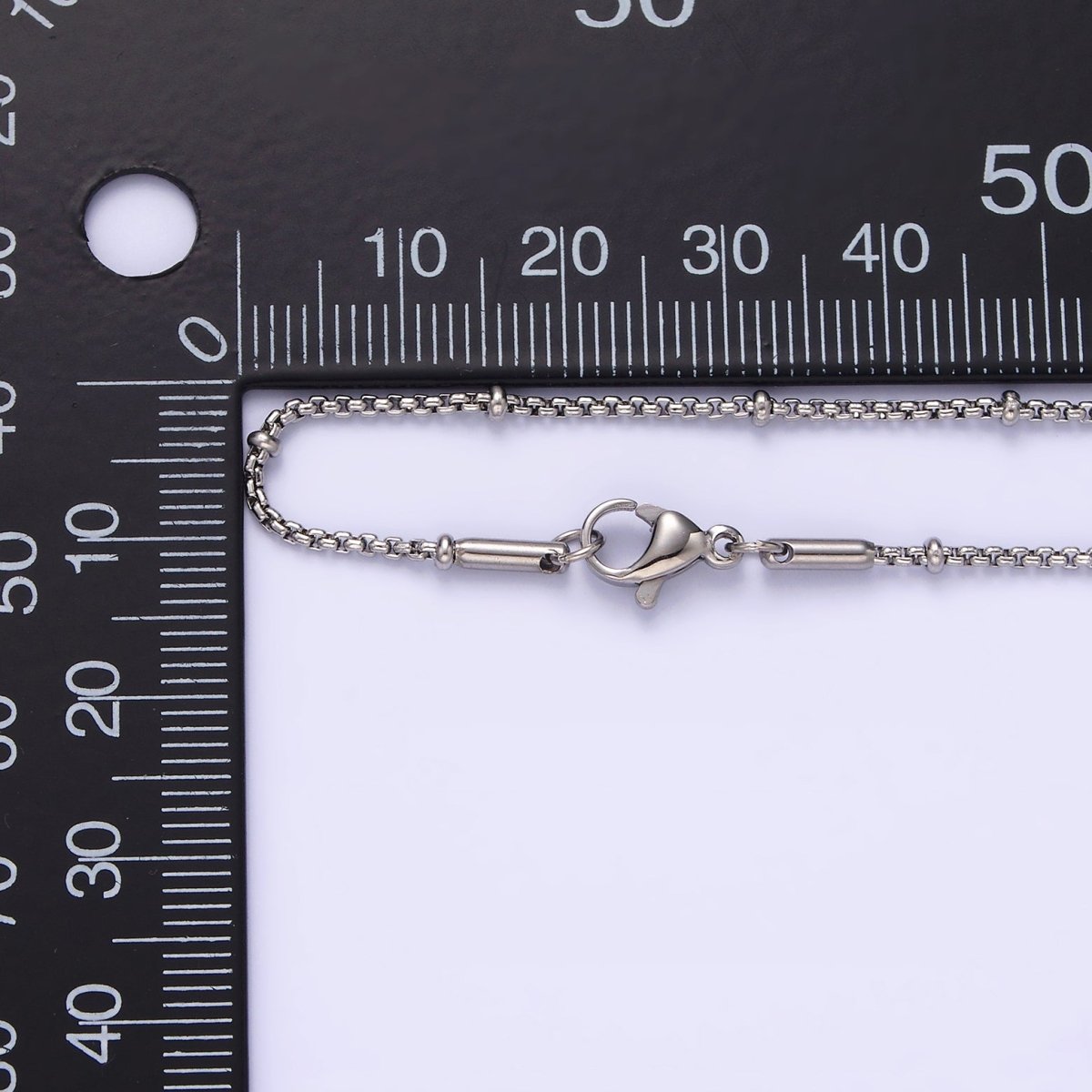 Stainless Steel 2mm Satellite Box 18 Inch Chain Necklace in Gold &amp; Silver | WA-2024 Clearance Pricing