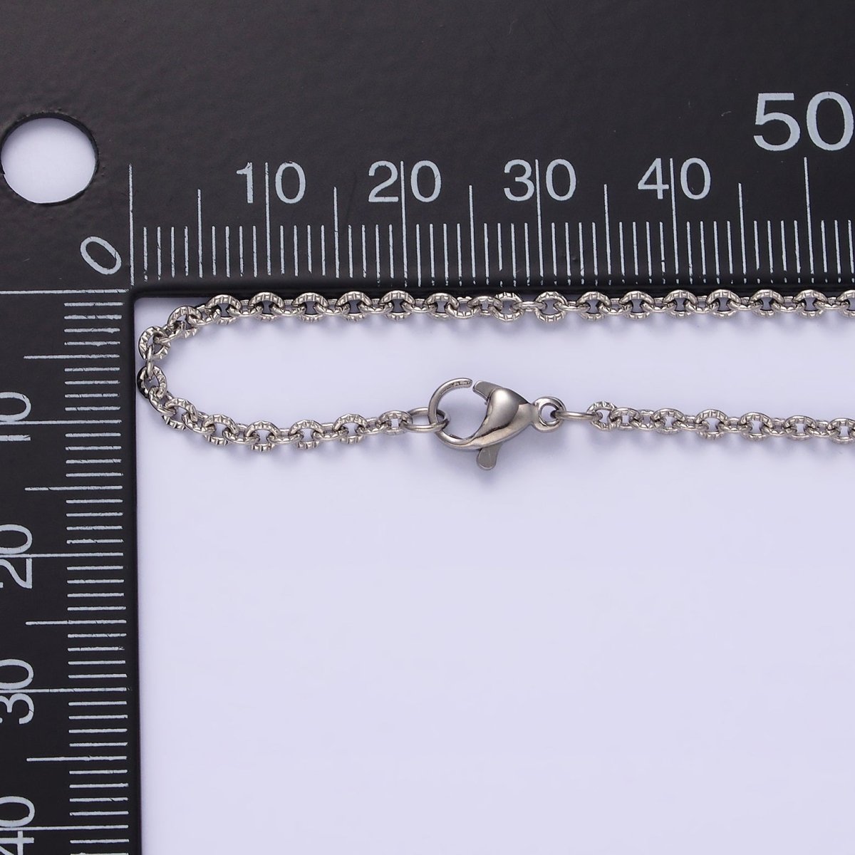 Stainless Steel 2mm Sunburst Cable 18 Inch Layering Chain Necklace in Gold &amp; Silver | WA-1994 WA-2107 Clearance Pricing