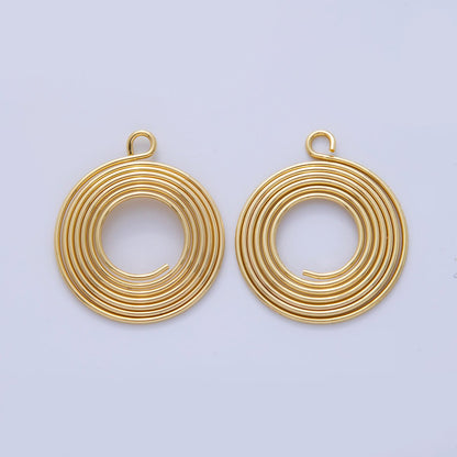 Stainless Steel 30mm Circular Wire Open Round Charm | Z1200