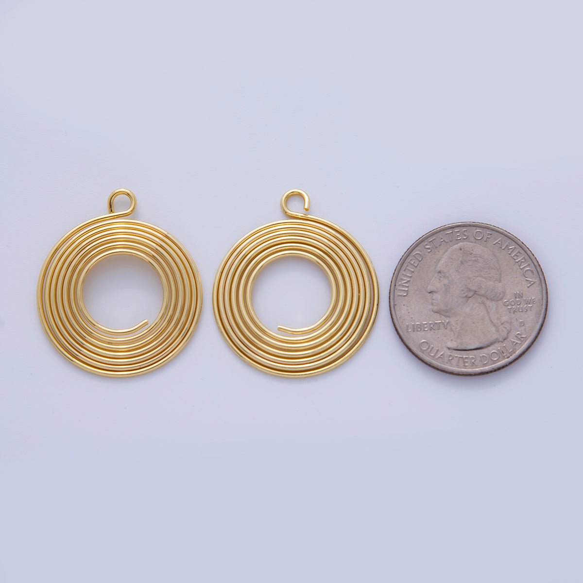 Stainless Steel 30mm Circular Wire Open Round Charm | Z1200