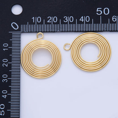 Stainless Steel 30mm Circular Wire Open Round Charm | Z1200