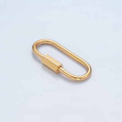 Stainless Steel 30mm Edged Carabiner Minimalist Findings | Z979