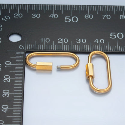 Stainless Steel 30mm Edged Carabiner Minimalist Findings | Z979