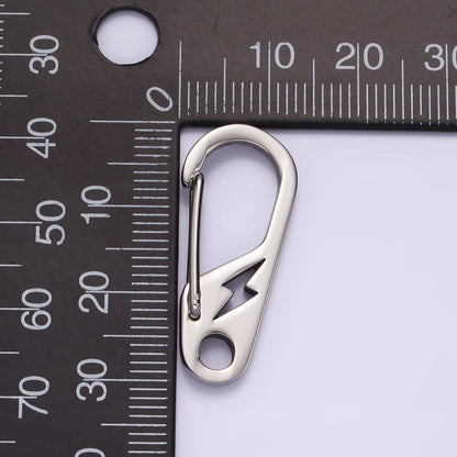 Stainless Steel 30mm Open Lightning Oval Snap Hook Carabiner Findings Supply | Z561