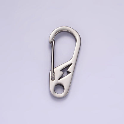 Stainless Steel 30mm Open Lightning Oval Snap Hook Carabiner Findings Supply | Z561