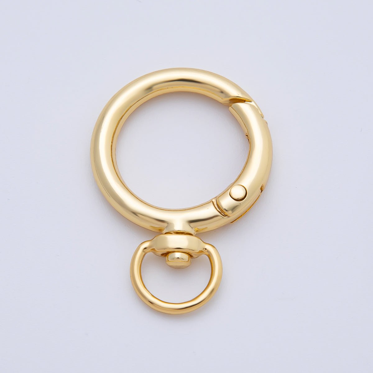 Stainless Steel 38mm Round Push Gate Clasp Open Loop Closure Finding | Z1413