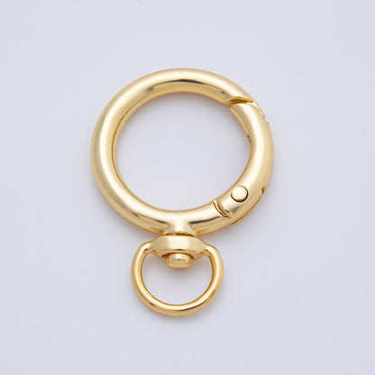 Stainless Steel 38mm Round Push Gate Clasp Open Loop Closure Finding | Z1413