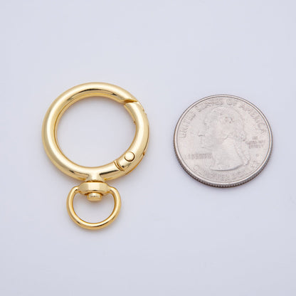 Stainless Steel 38mm Round Push Gate Clasp Open Loop Closure Finding | Z1413