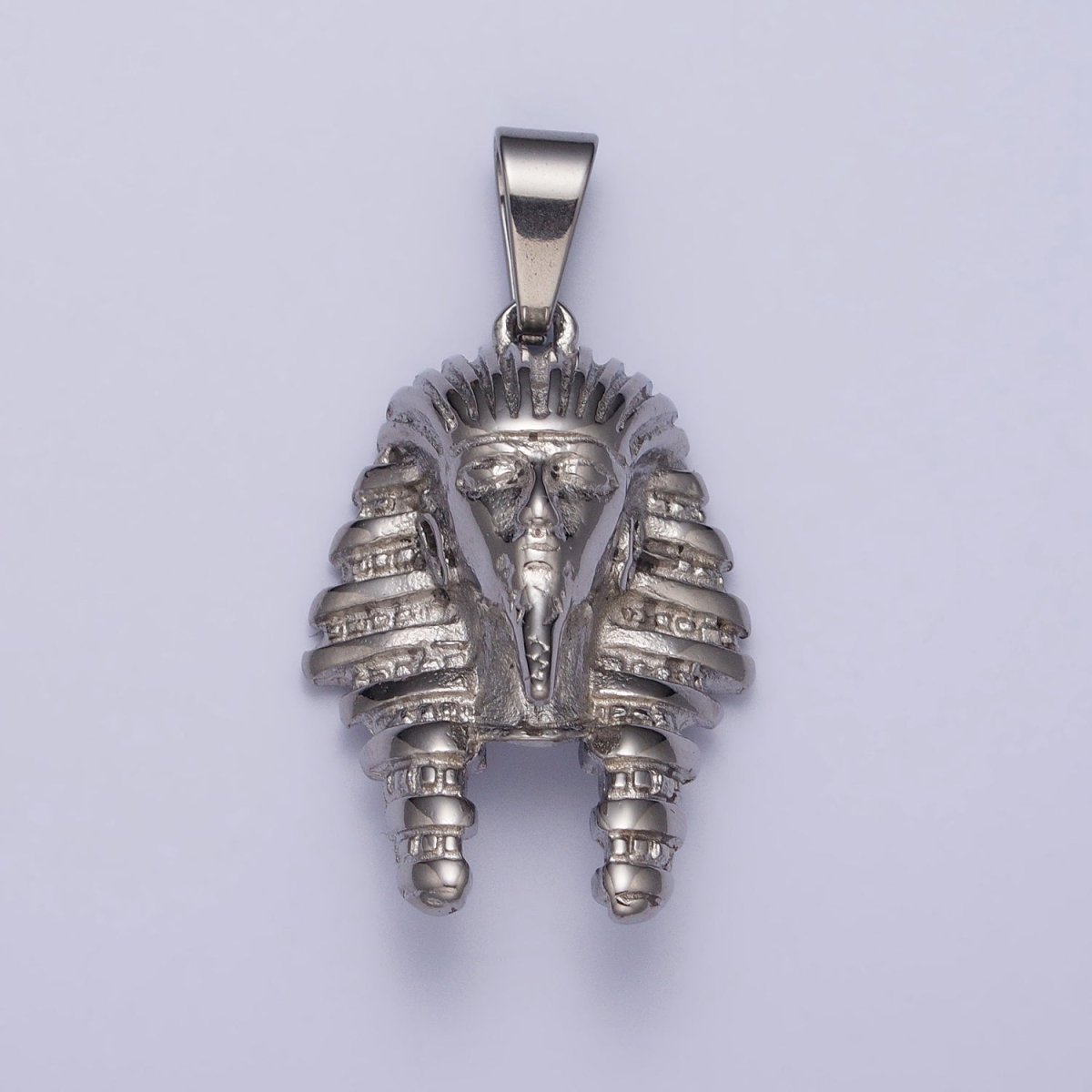 Stainless Steel 40mm Ancient Egyptian Mummy King Pharaoh Pendant in Gold &amp; Silver J-507 J-508