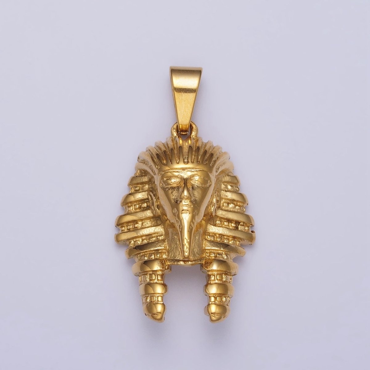 Stainless Steel 40mm Ancient Egyptian Mummy King Pharaoh Pendant in Gold &amp; Silver J-507 J-508