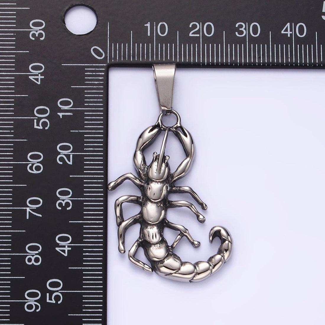 Stainless Steel 43mm Scorpion Animal Pendant | P-749