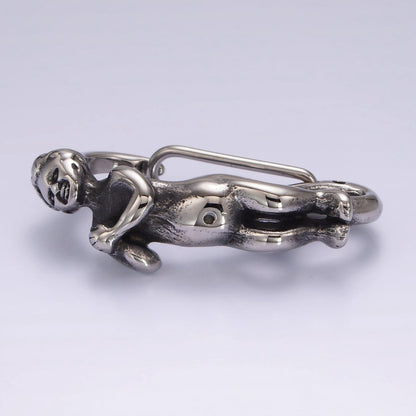 Stainless Steel 45mm Baby Angel Carabiner Snap Hook Findings for Keychain Supply Component | Z666