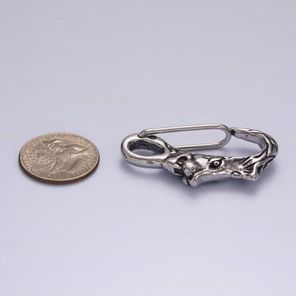Stainless Steel 45mm Lion Animal Carabiner Snap Hook Findings | Z665