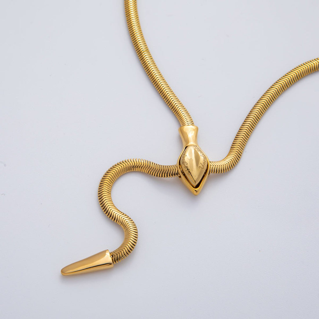 Stainless Steel 4mm Herringbone Snake Lariat Adjustable Chain 25 Inch Necklace in Gold &amp; Silver | WA-1402 WA-1403