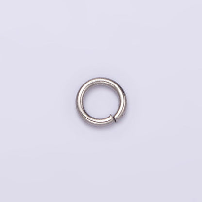 Stainless Steel 4mm x 1mm Jump Ring Pack Jewelry Making Findings Supply in Gold &amp; Silver | Z585 Z586