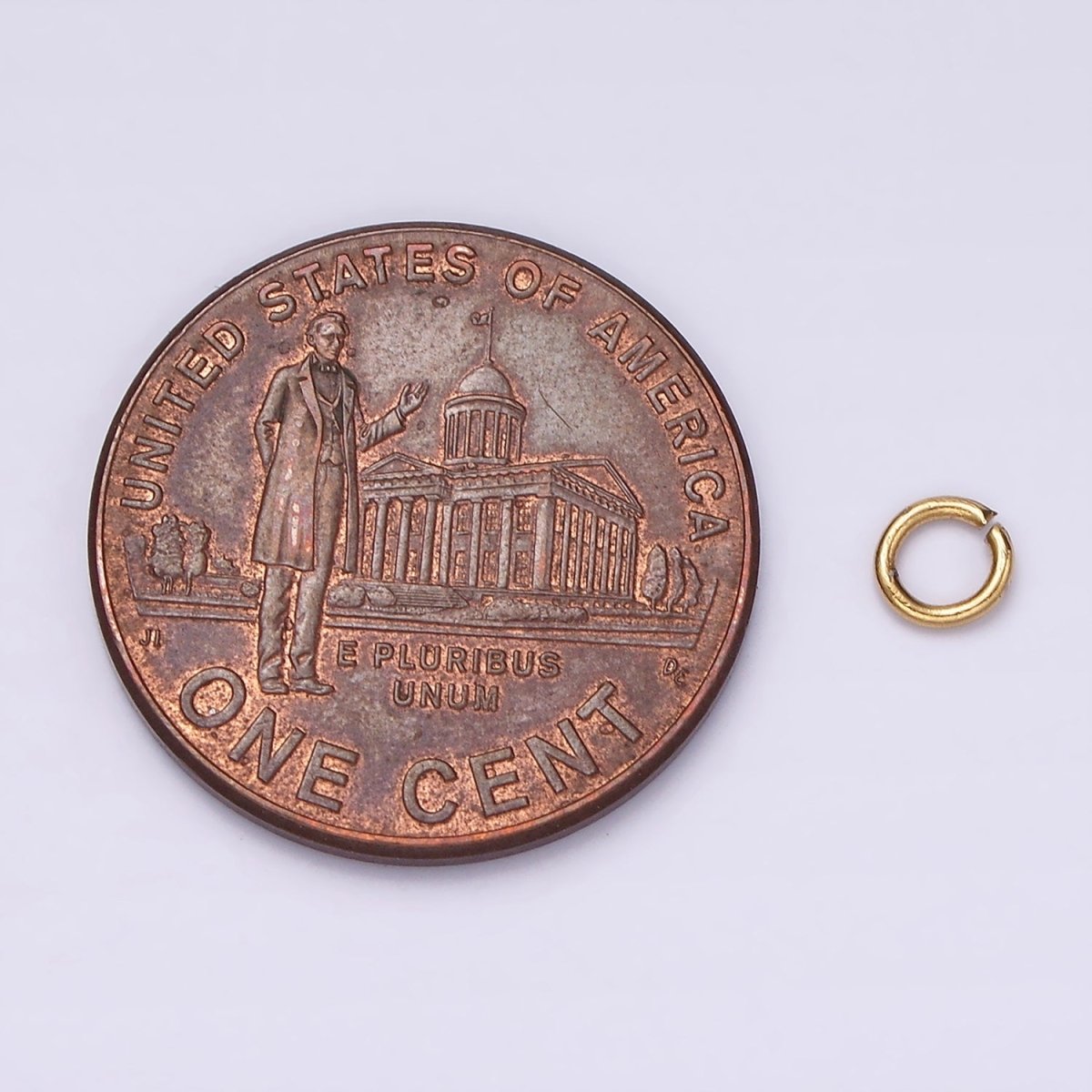 Stainless Steel 4mm x 1mm Jump Ring Pack Jewelry Making Findings Supply in Gold &amp; Silver | Z585 Z586